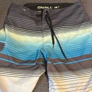 O'Neill Men's Blue and Gray Board Shorts